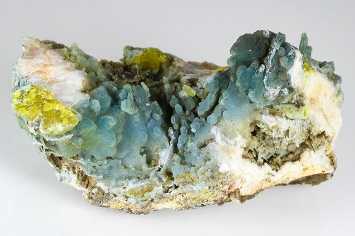 Blue-Green Plumbogummite on Pyromorphite - Yangshuo Mine, China #177162
